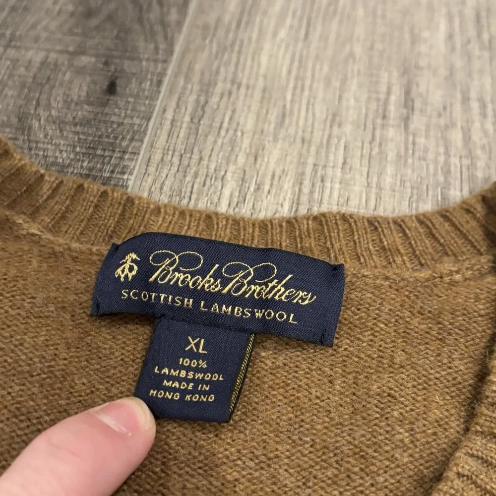 VTG Brooks Brothers Scottish Lambswool Sweater Men's Sz XL 